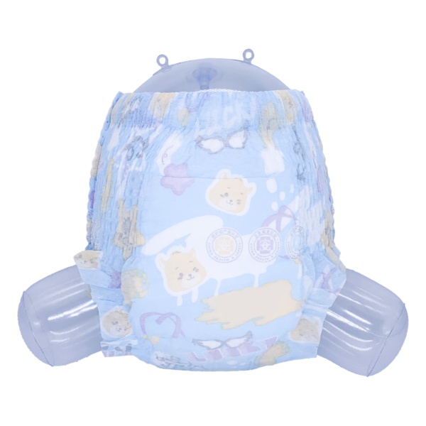 Cute Baby Diaper Full Printed Nonwoven Panties Diapers Foam Like Soft Waist Baby
